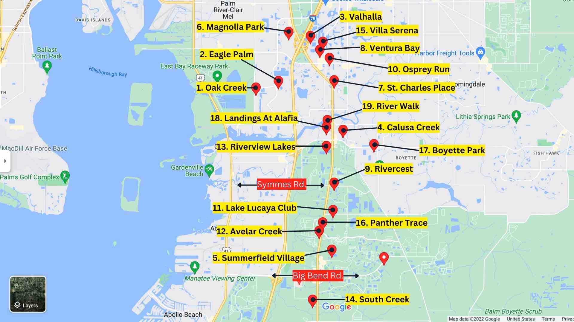 Map-of-top-townhome-communities-in-Riverview Map-of-top-townhome-communities-in-Riverview